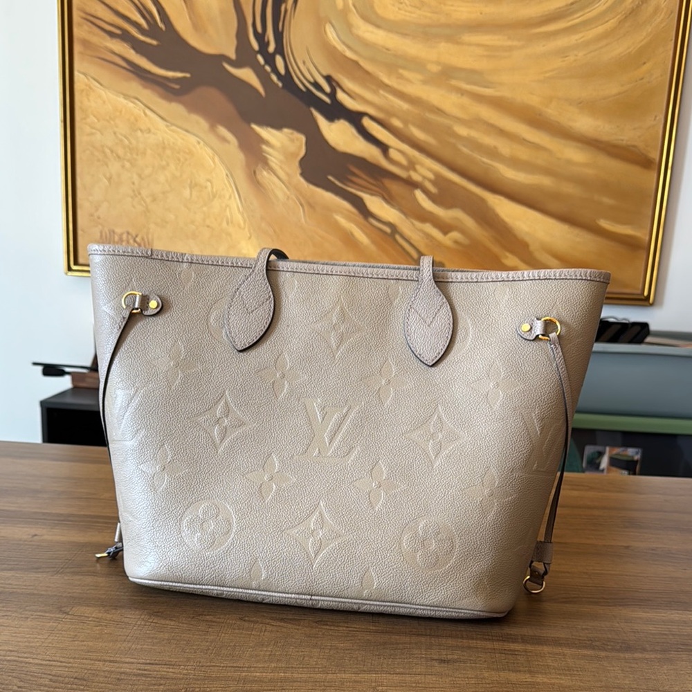 Louis Vuitton Beige Monogram Tote Bag
